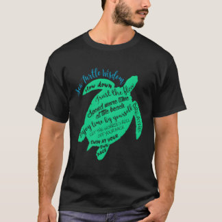 Groene Zee Schildpad Hawaiian Honu Wisdom T-shirt