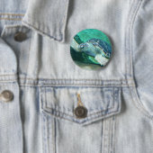 Groene Zee Turtle Button (In situ)