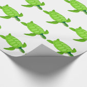 Groene Zee Turtle Cadeaupapier (Hoek)