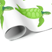 Groene Zee Turtle Cadeaupapier (Rol Hoek)