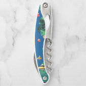 Groene Zee Turtle Kurkentrekker (Achterkant)