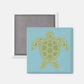 Groene Zee Turtle Magneet (Voorkant / Achterkant)
