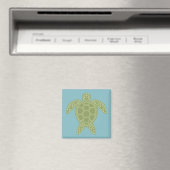 Groene Zee Turtle Magneet (Insitu (Vaatwasser))