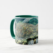Groene Zee Turtle Mok (Voorkant links)