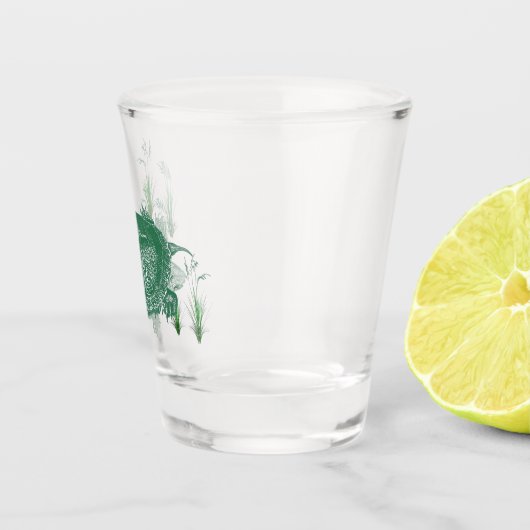 Groene Zee Turtle Shot Glas (Rechts)