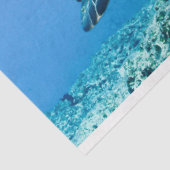 Groene Zee Turtle Tissuepapier (Detail)