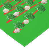 Groene Zeeen kerstbomen Korte Tafelloper (Hoek)