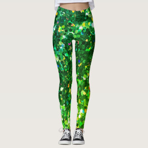 Groene Zeemeermin Holo Glitter Leggings Glitz!