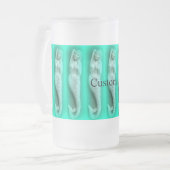 groene zeemeermin matglas bierpul (Voorkant links)