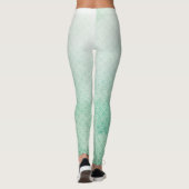 Groene zeemeermin Scaly Legs Leggings (Achterkant)