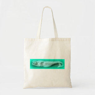 groene zeemeermin tote bag