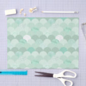 Groene zeemeerminstallaties tissuepapier (Craft)