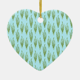 Groene Zeewier Oceaan Planten Natuurliefhebber Bla Keramisch Ornament