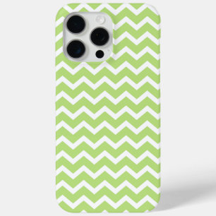 Groene ZigZag Chevrons Patroon iPhone 15 Pro Max Hoesje
