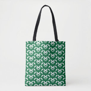 Groene zigzag draagtas