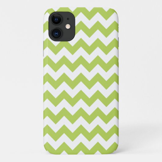 Groene zigzag, Groene Chevron, Geometrisch Patroon Case-Mate iPhone Case (Achterkant)