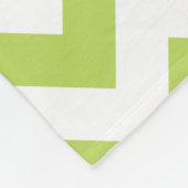 Groene zigzag, Groene Chevron, Geometrisch Patroon Fleece Deken (Hoek)