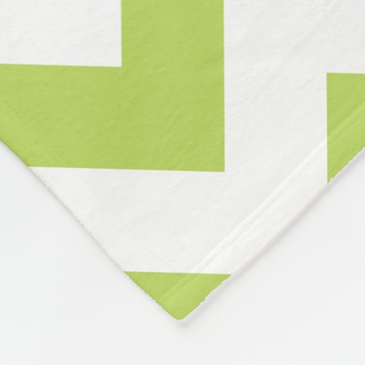 Groene zigzag, Groene Chevron, Geometrisch Patroon Fleece Deken (Hoek)
