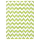 Groene zigzag, Groene Chevron, Geometrisch Patroon Klembord (Achterkant)