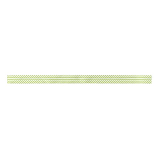 Groene zigzag, Groene Chevron, Geometrisch Patroon Lint (Voorkant)