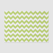 Groene zigzag, Groene Chevron, Geometrisch Patroon Tissuepapier (Voorkant)