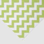 Groene zigzag, Groene Chevron, Geometrisch Patroon Tissuepapier (Detail)