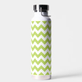 Groene zigzag, Groene Chevron, Geometrisch Patroon Waterfles (Links)