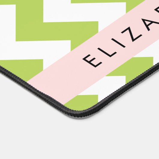 Groene zigzag, Groene Chevron, Jouw naam Bureaumat (Hoek)