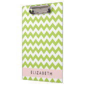 Groene zigzag, Groene Chevron, Jouw naam Klembord (Links)