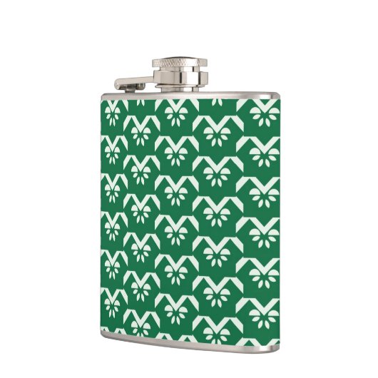 Groene zigzag heupfles (Links)