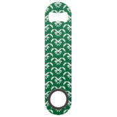 Groene zigzag speed flessenopener (Achterkant)
