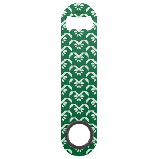 Groene zigzag speed flessenopener (Achterkant)