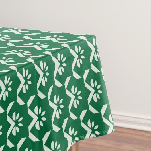 Groene zigzag tafelkleed (Voorbeeld)