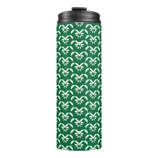 Groene zigzag thermosbeker (Voorkant)