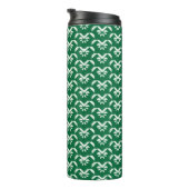 Groene zigzag thermosbeker (Geroteerd rechts)