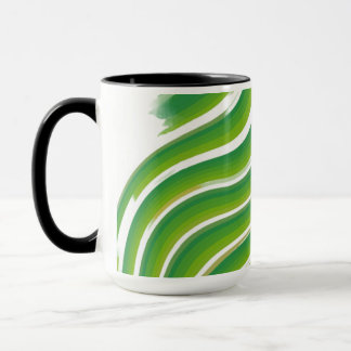 Groene Zigzagpatroon Mokken | Stijlvol geometrisch