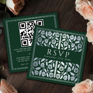 Groene Zilveren Zwaard Koninklijke Trouw RSVP QR C Informatiekaartje