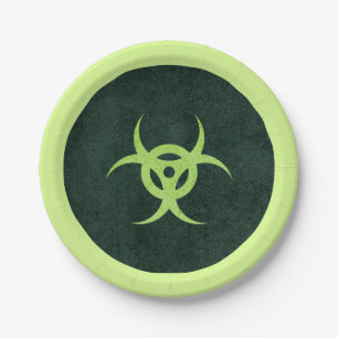 Groene Zombie Gevaar Papieren Bordje