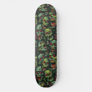 Groene Zombie Spooky Halloween Skateboard