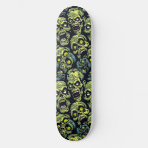 Groene Zombie Spooky Halloween Skateboard
