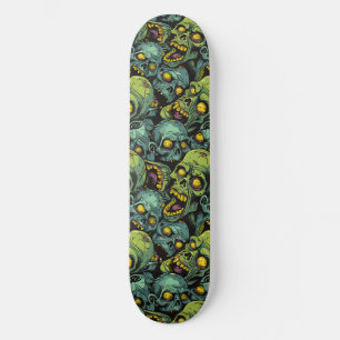 Groene Zombie Spooky Halloween Skateboard