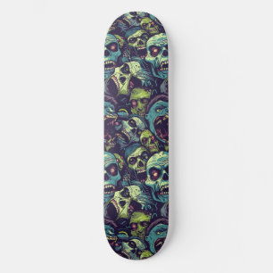 Groene Zombie Spooky Halloween Skateboard