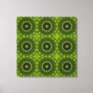 Groene Zonnen Canvas Afdruk
