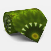 Groene Zonnen Stropdas (Opgerold)