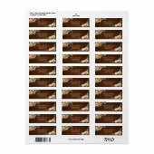 Groene Zonneschijn Bruiloftsetiket Herfst Etiket (Full Sheet)