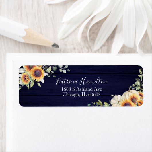 Groene Zonneschijn Herfst Bruidsfeest Label (Insitu)