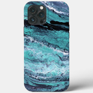 Groene Zwarte Draaikolk iPhone 13 Pro Max Hoesje