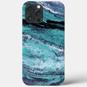 Groene Zwarte Draaikolk iPhone 13 Pro Max Hoesje