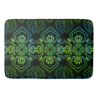 Groene, Zwarte en Blauwe Boheemse Badmat
