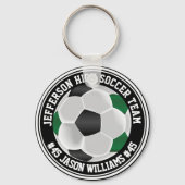 Groene, zwarte en witte ⚽ Sleutelhanger (Achterkant)